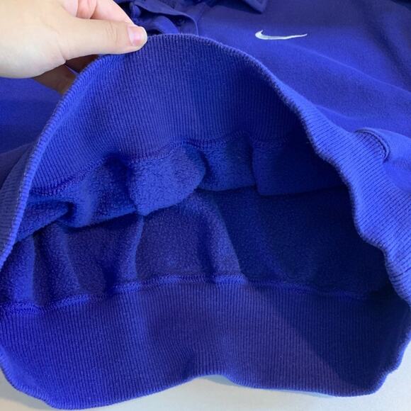 Nike Sweatshirt Womens XS Extra Small Violet Sportswear Phoenix Fleece Polo Crop - Picture 10 of 14